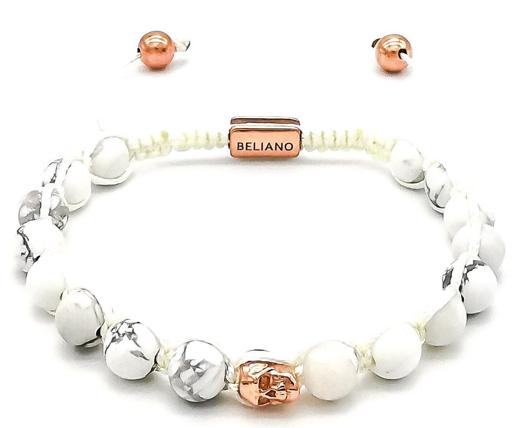 Armband Schädel 18K Rosegold - Howlith – Beliano