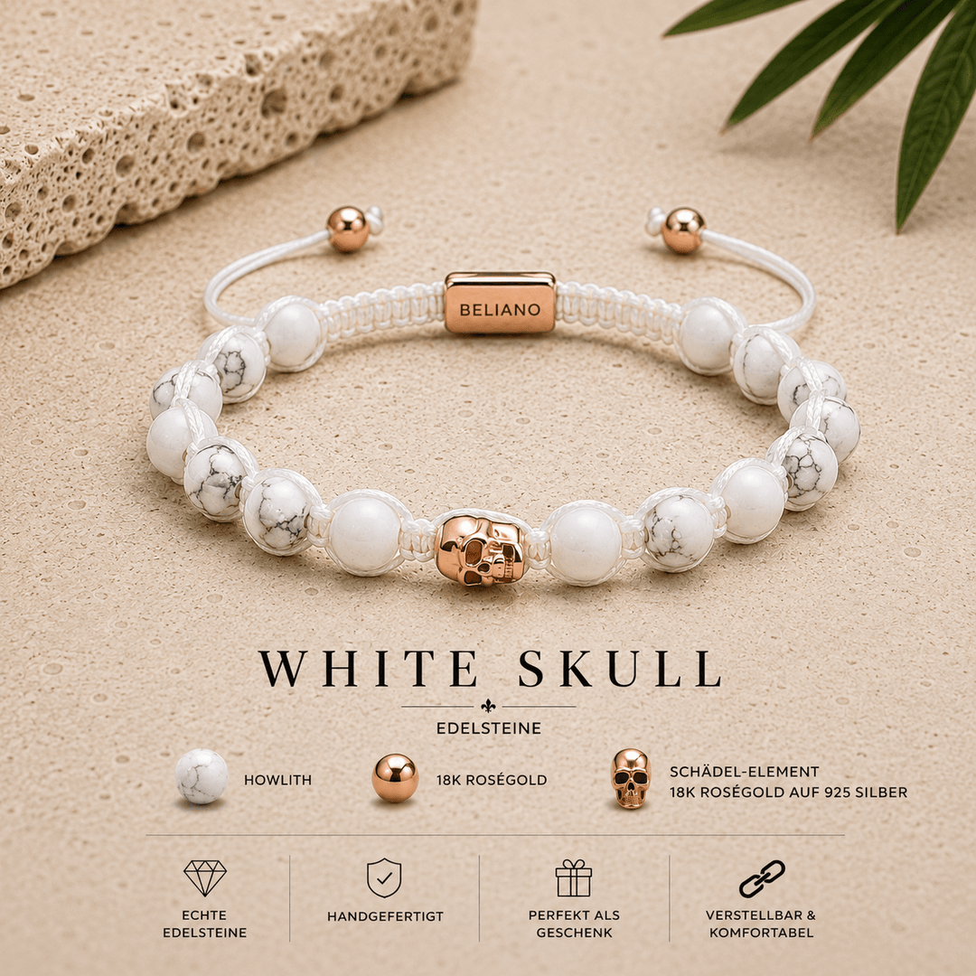 ArmbandArmband Schädel 18K Rosegold - HowlithBelianoBeliano