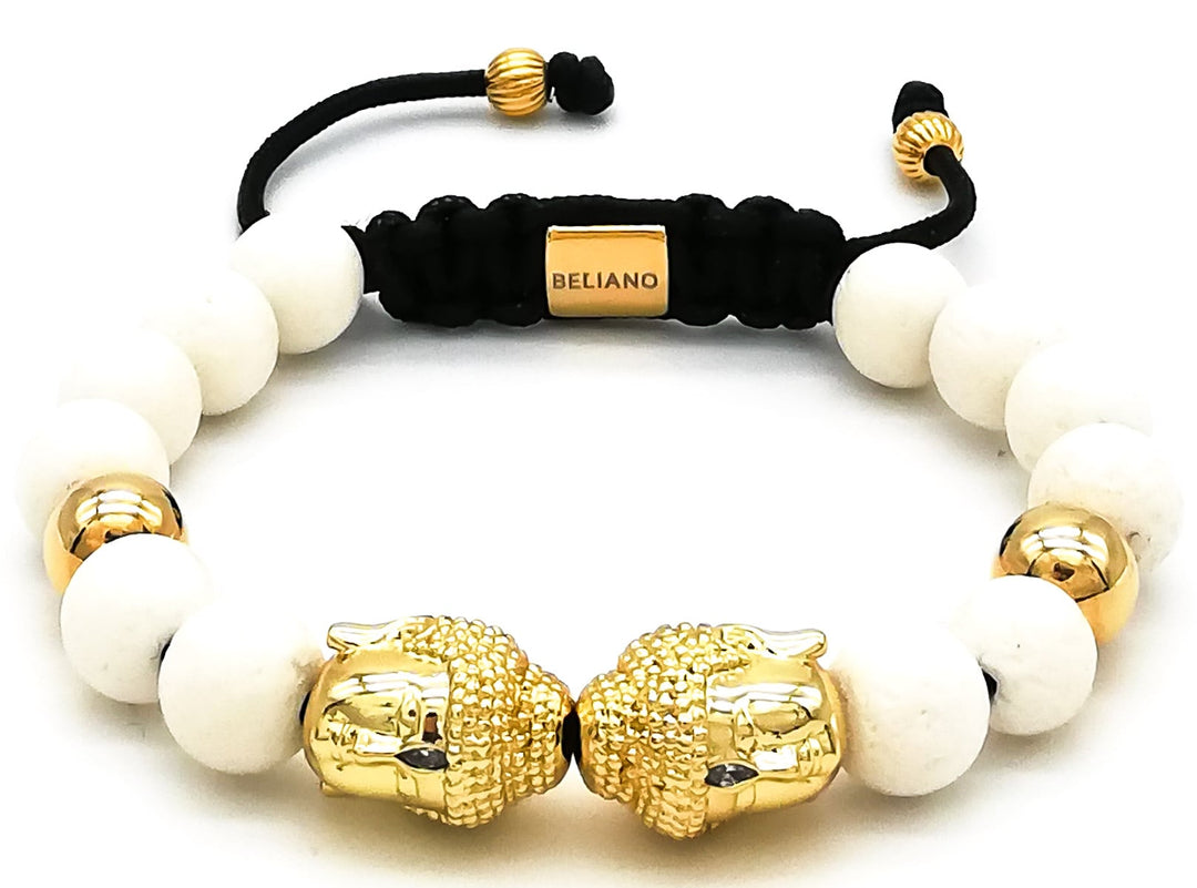 ArmbandArmband Big Buddha 24K Gold - Weiße KoralleBelianoBeliano