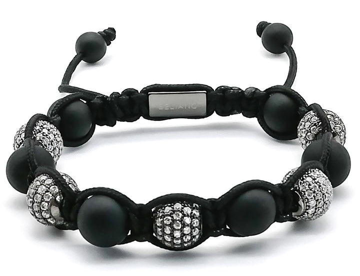 Makramee-ArmbandArmband Black Pearls - DiamondsBelianoBeliano