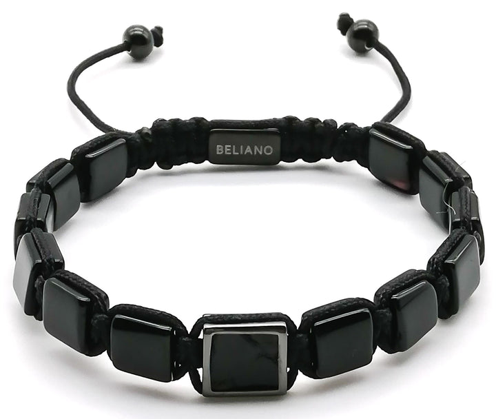 flatFlatbeads Bracelet Onyx - PythonlederBelianoBeliano