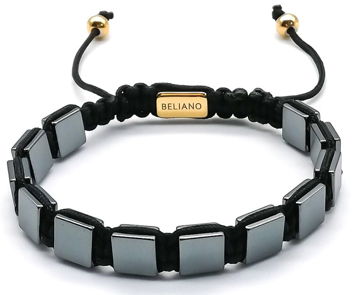 flatFlatbeads Bracelet Schwarz - HämatitBelianoBeliano