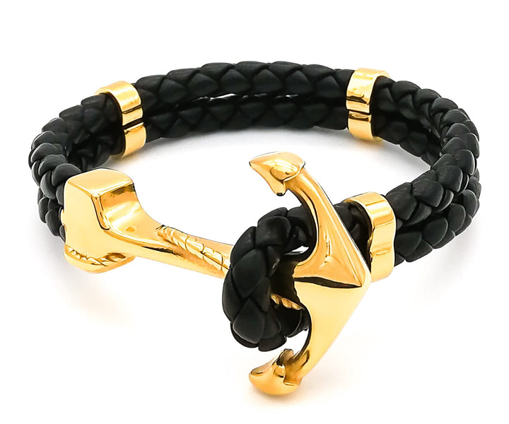 Makramee-ArmbandLederarmband - Pirates Anchor GoldBelianoBeliano