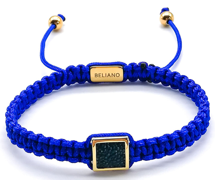 Makramee-Armband Blue - Stingray LeatherBelianoBeliano