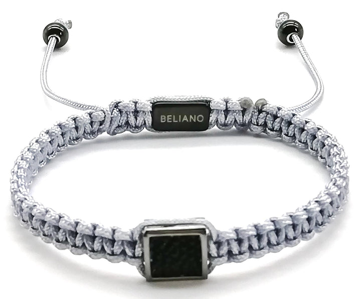 Makramee-Armband Grey - Stingray LeatherBelianoBeliano