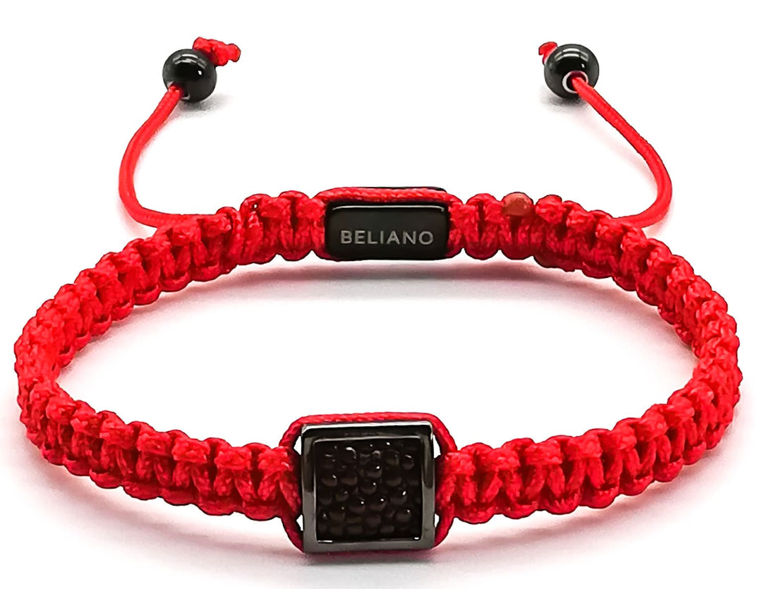 Makramee-Armband Red - Stingray LeatherBelianoBeliano